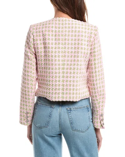 Guizio Wren Tweed Jacket In Pink