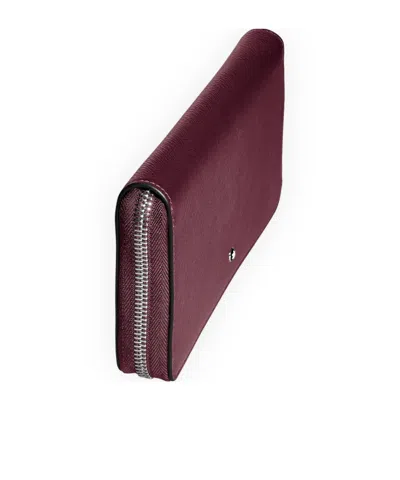 Montblanc Zip Wallet In Red