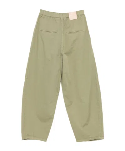 Alysi Barrel Denim Jeans In Brown