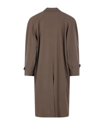 Magliano Buttoned Coat In Brown