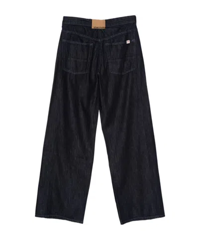 Semicouture Drawstring Jeans In Black