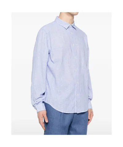 Woolrich Button-up Shirt In Blue