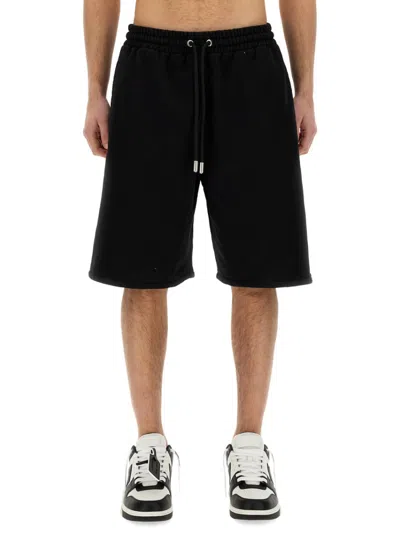 Off-white Black Solid Shorts In Black
