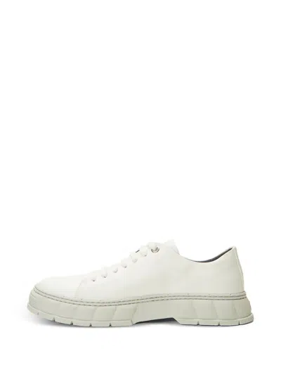 Viron Lace-up Panel Sneakers In White