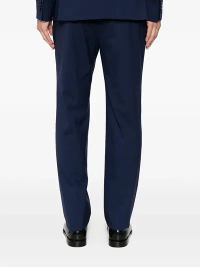 Manuel Ritz Double-breasted Peak-lapel Suit In Multi
