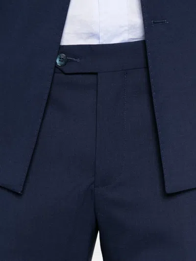 Manuel Ritz Double-breasted Peak-lapel Suit In Multi