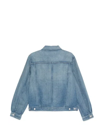 Auralee Button-up Denim Jacket In Blue