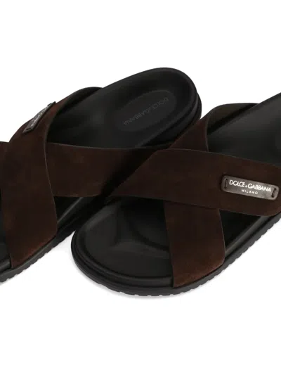Dolce & Gabbana Sandals In Split In Multi