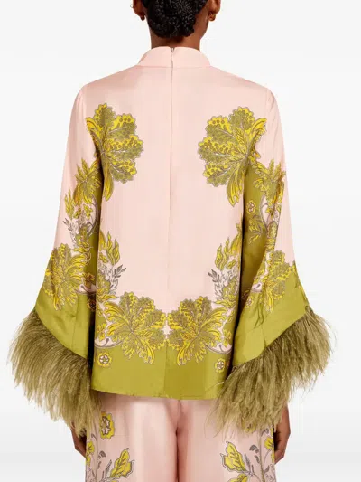 La Doublej Make An Exit Top In Green