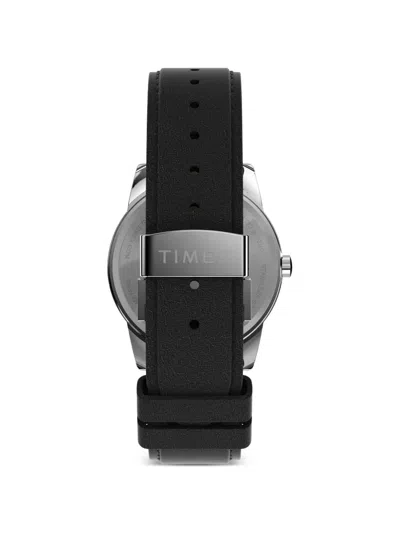 Timex Easy Reader Round-face Leather-strap 35mmwatch In Metallic