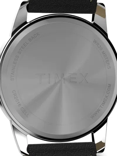 Timex Easy Reader Round-face Leather-strap 35mmwatch In Metallic