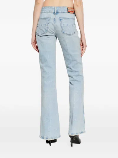 Diesel D-hush Patch-pocket Jeans In Blue