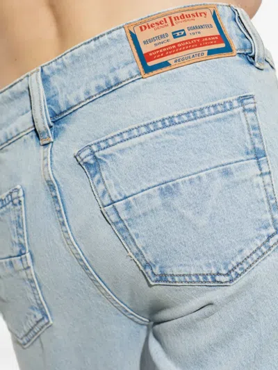 Diesel D-hush Patch-pocket Jeans In Blue