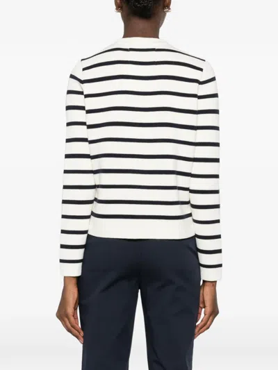 Gant Striped Button-up Cardigan In Multi
