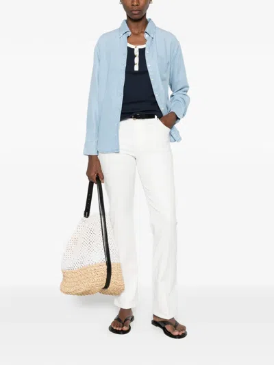 Gant Button-down Jacket In Blue
