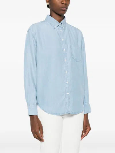 Gant Button-down Jacket In Blue