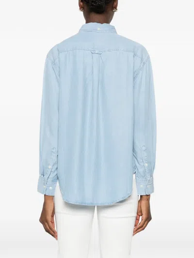 Gant Button-down Jacket In Blue