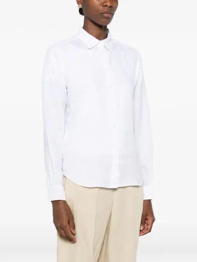 Gant Regular Fit Linen Shirt In White