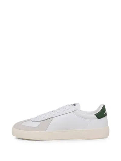 Lacoste Baseshot Pro Logo-detail Sneakers In White