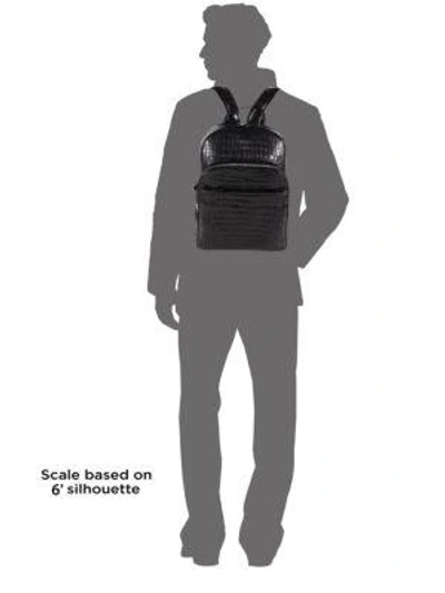Shop Santiago Gonzalez Crocodile Backpack In Black