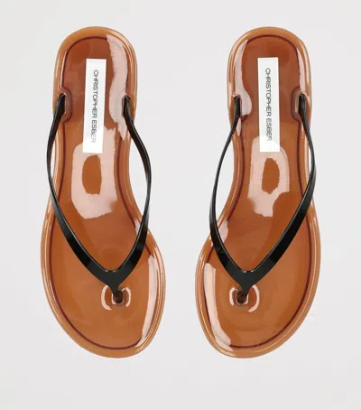 Christopher Esber Jo Flip Flops In Brown