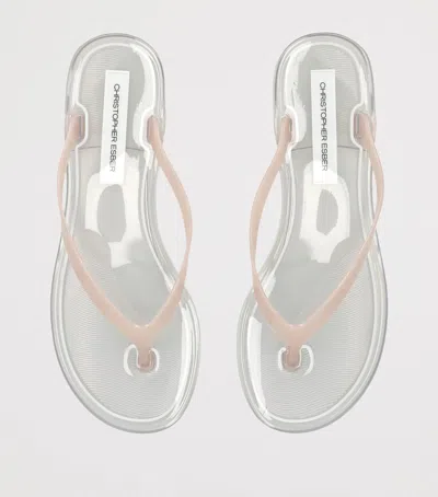 Christopher Esber Jo Flip Flops In Gray