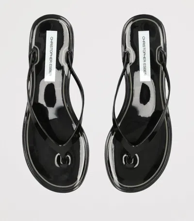 Christopher Esber Jo Flip Flops In Black