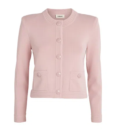 L'agence Patsy Cropped Cardigan In Pink