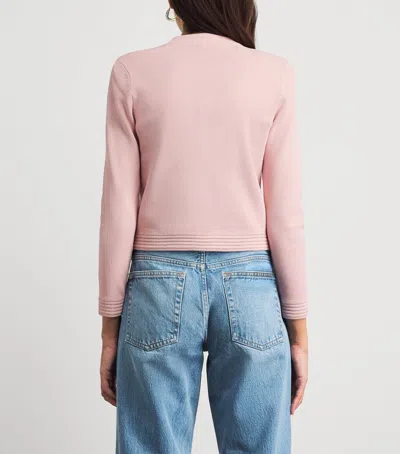 L'agence Patsy Cropped Cardigan In Pink