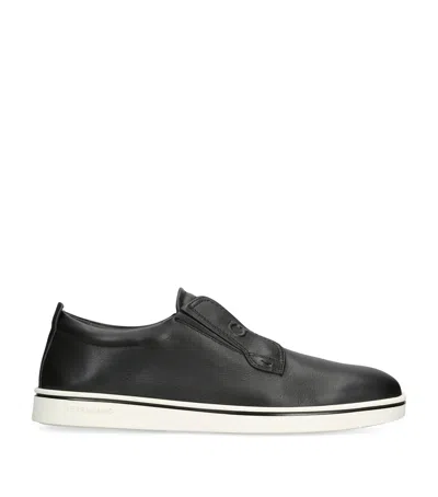Ferragamo Alfie Loafers Slip On Round Toe In Black
