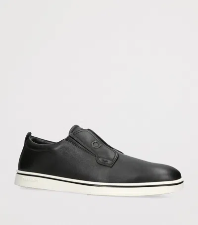 Ferragamo Alfie Loafers Slip On Round Toe In Black
