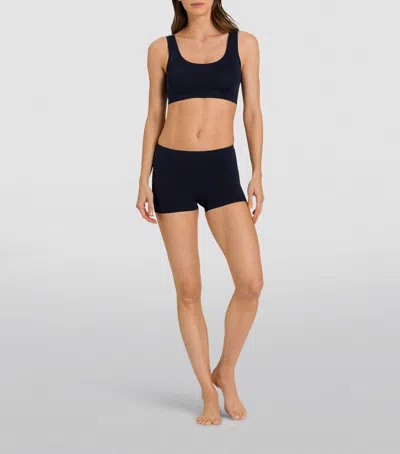 Hanro Touch Feeling Boy Shorts In Blue