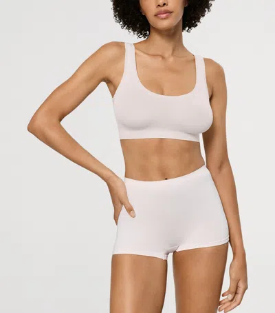 Hanro Touch Feeling Crop Top In Pink