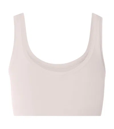 Hanro Touch Feeling Crop Top In Pink