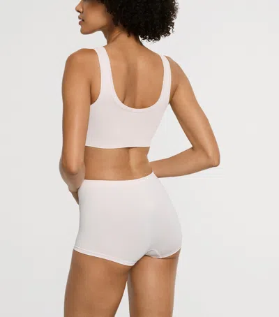 Hanro Touch Feeling Crop Top In Pink