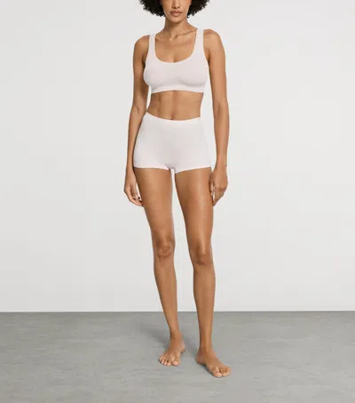 Hanro Touch Feeling Crop Top In Pink