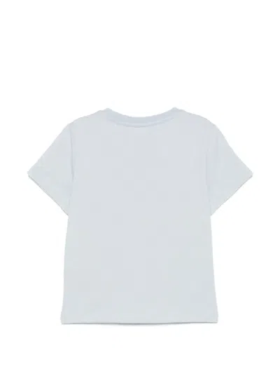 Balmain Logo-print Buttoned T-shirt In Blue