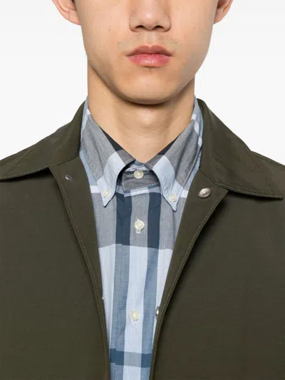 Barbour Blue Cotton Check Pattern Shirt In Multi