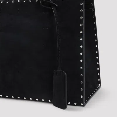 Phoebe Philo Black Silver Stud Cabas Bag In Pattern