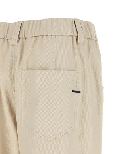 Brunello Cucinelli 'baggy Pull-on' Pants In Brown