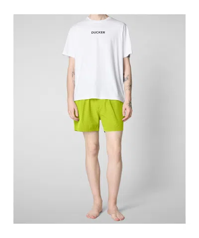 Save The Duck Drawstring Swim Trunks In Green
