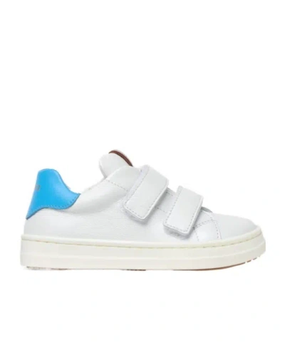 Versace Touch-strap Leather Sneakers In White