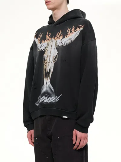 Represent Stylish Stained Sweater For Men In Black