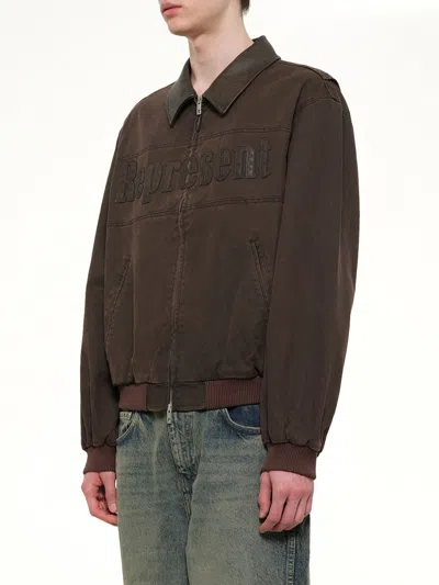 Represent Roscoe Bomber Jacket In Brown