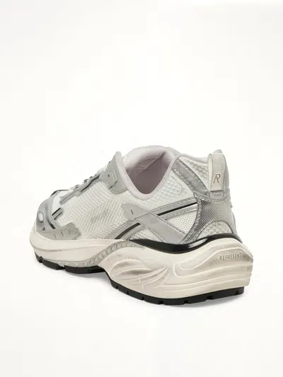 Represent Storm-torn Mesh Sneakers In White