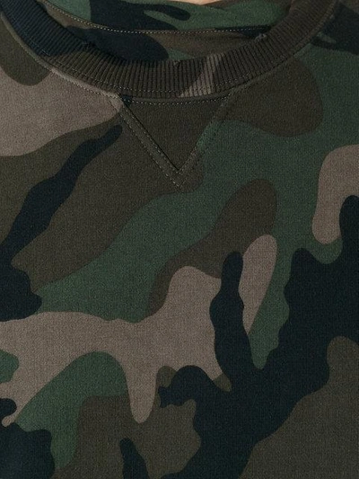 Shop Valentino Camouflage Sweatshirt