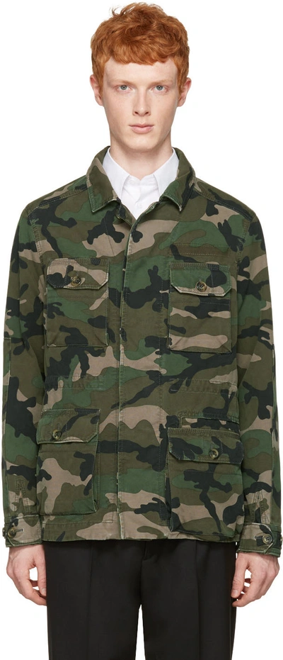 Valentino Cotton Camouflage Jacket