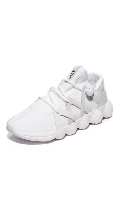 Shop Y-3 Kyujo Low Sneakers In White/white