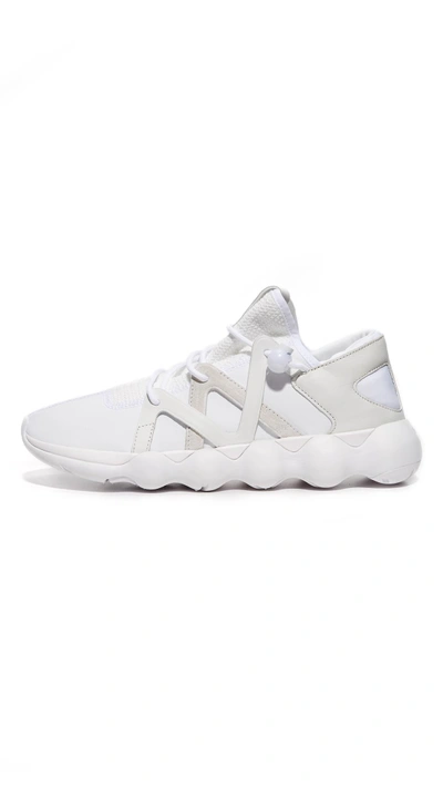 Shop Y-3 Kyujo Low Sneakers In White/white