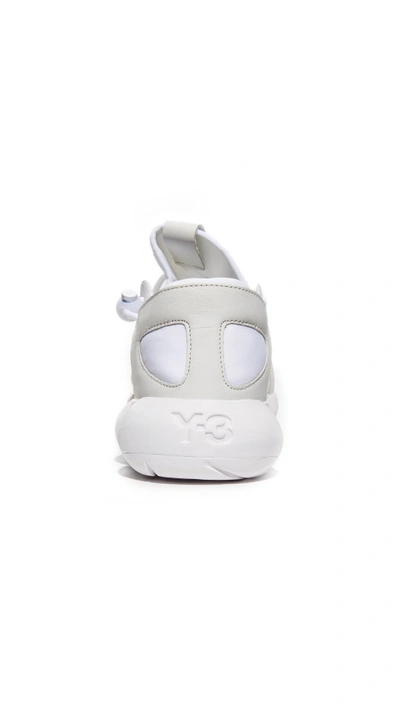 Shop Y-3 Kyujo Low Sneakers In White/white